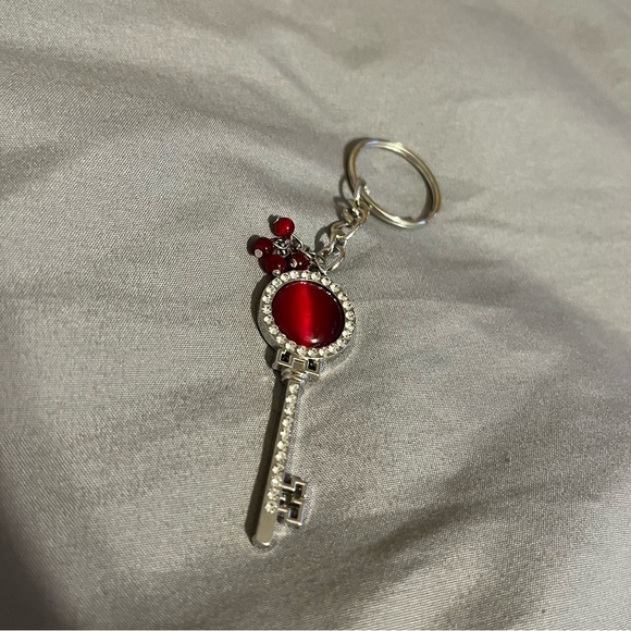 handmade Red Key Keychain - Picture 2 of 2